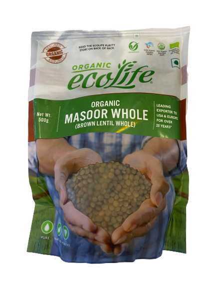  Ecolife Organic Masoor Whole|500gm