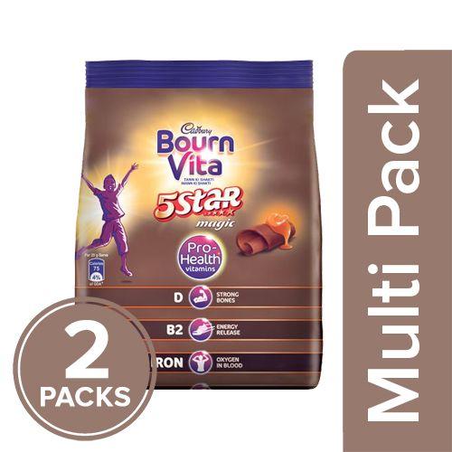 Bournvita 5 Star Magic Pro-Health Chocolate Drink Pouch,
