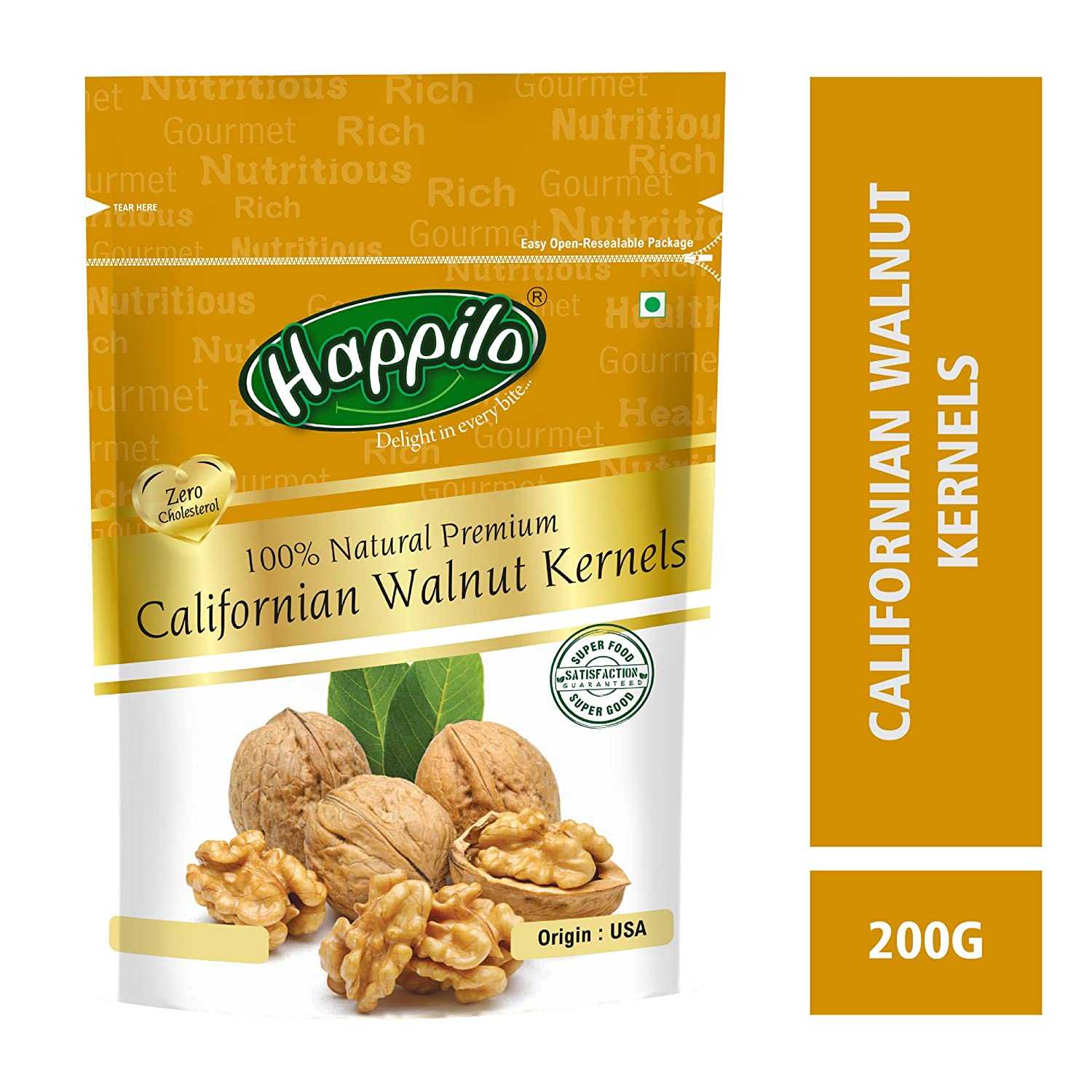 Happilo Premium 100% Natural Californian Walnut
