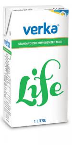 Verka Life UHT Standard Milk, 1 L