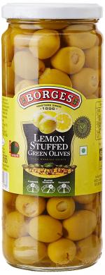 Borges Lemon Stuffed Green Olives 450 gm