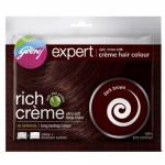Godrej Expert Rich Creme Dark Brown Hair Colour (4.06) |20 gm+20 ml