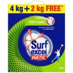 Surf Excel Matic Top Load Detergent Powder |4 Kg with Free 2 Kg