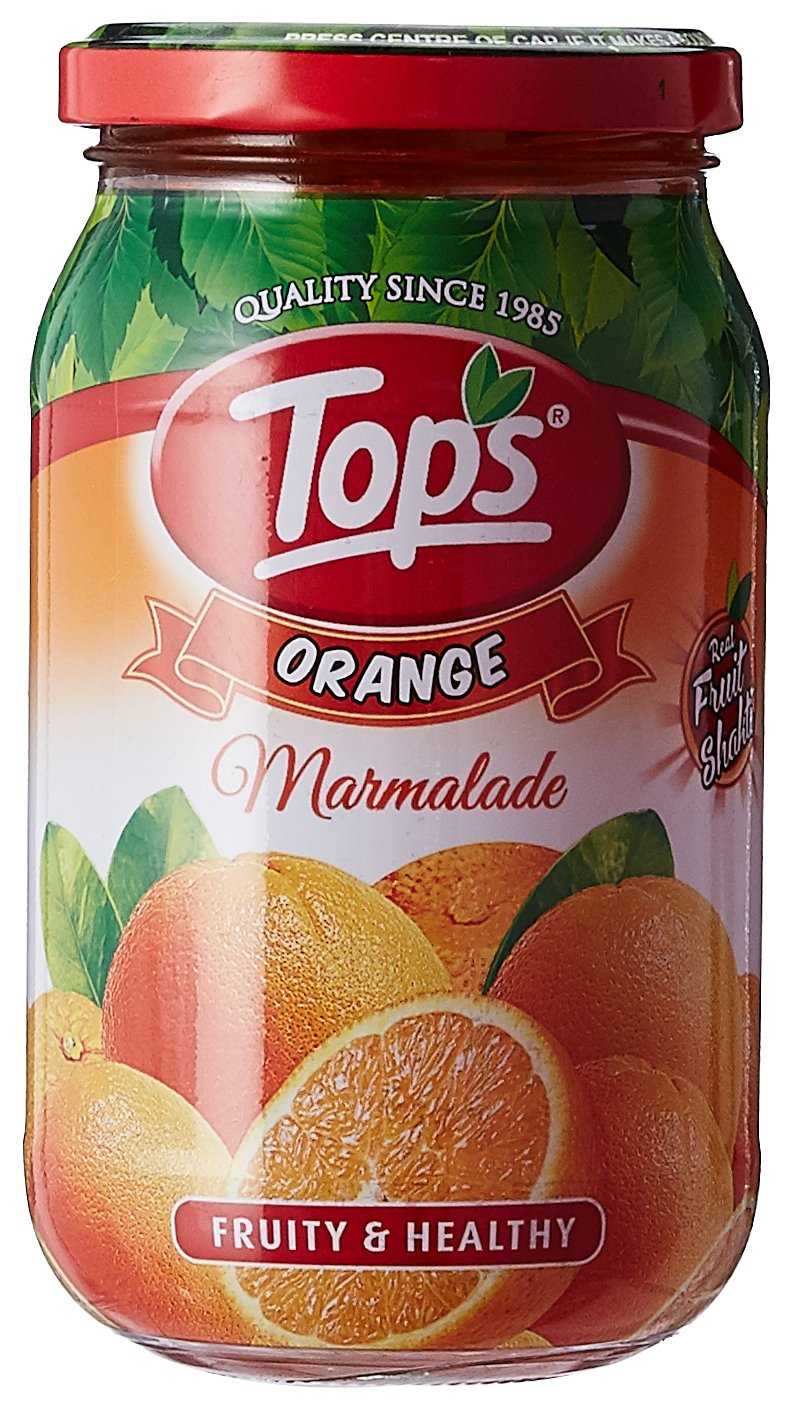 Tops Jam Bottle, Orange Marmalade