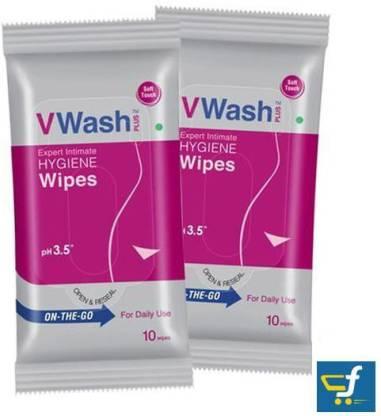V Wash Hygiene Wipes Intimate Wipes